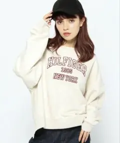 HILFIGER スウェット トレーナー クリーム色