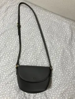 ノーブランド グレー ショルダーバック