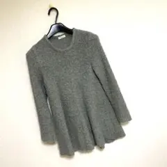 earth music&ecology グレー ニットセーター 長袖