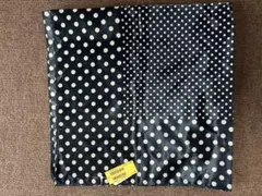 ⚫︎Heather/サテンスカーフ ドット柄 ネイビー