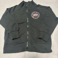 ダークグリーン　カットソーの羽織　95