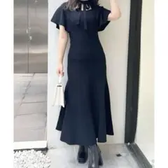 マーキュリーデュオ　2wayジャガードニットワンピース