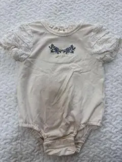 tete a tete 花柄刺繍ロンパース 70