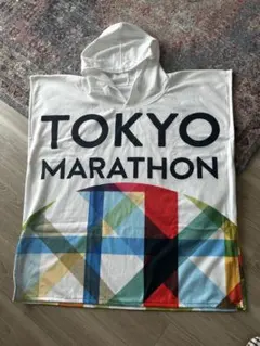 TOKYO MARATHON フード付きポンチョ