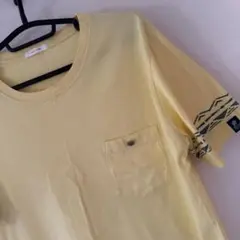 ベイフロー　胸ポケットTシャツ　ライトイエロー