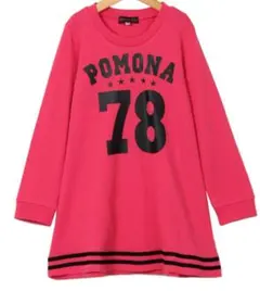 新品・未使用　120㎝　POMONAKISS  Aライン　ワンピース　ピンク