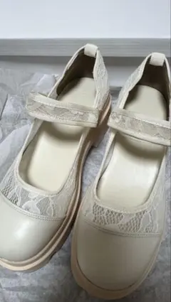 レースメリージェーンシューズ, 厚底