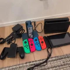 最終Switch 本体　ジョイコン　ドッグ　全てセット　ジャンク品　動作確認済 最終Switch 本体 ジョイコン ドッグ 全てセット ジャンク品 動作