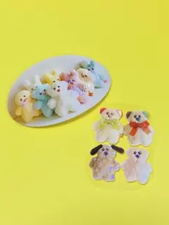 〚16〛mojojojo ガチャ キャラクター ステッカー セット おすそ分け