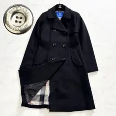 BLUE LABEL CRESTBRIDGE ピーコート ファー襟 ブラック - メルカリ