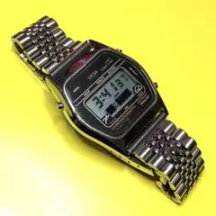 HASHUハシュ 腕時計ジャンプアワー 黄文字盤 520-K b0319 レトロ 