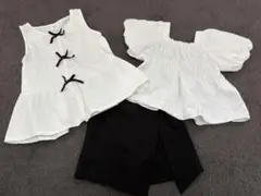 ZARA KIDS リボンシャツ、キュロットパンツセットのサムネイル