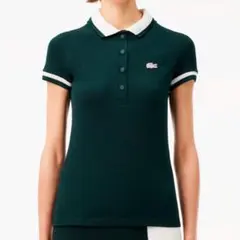 LACOSTE 定価2万 フランスメイドシングルジャージポロシャツ スリム