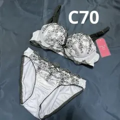 C70/M チュチュアンナ　ドキッとbra パープル　ブラショーツセット