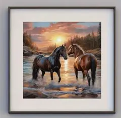 ダイヤモンドアートキット 馬