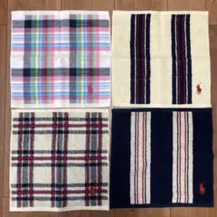 Ralph Lauren ラルフローレン タオルハンカチ 4枚