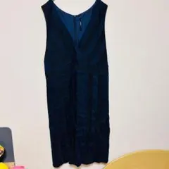 キヨコタカセ LINO K.T ストレッチリネン カシュクール切り替えワンピースのサムネイル