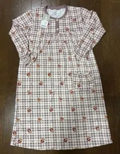 レディース　パジャマ　韓国　ルームウェア　長袖　　チェック柄　クマ柄　可愛い