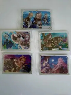 原神　ウエハースシール　5枚セット