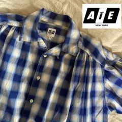 美品 AiE オンブレチェックペインターシャツ S ネペンテス ブルー 2026年最新】aie オンブレの人気アイテム - メルカリ