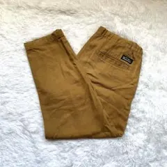 マナスタッシュ　ブラウン ワークパンツ ドローストリング付き　M アウトドア