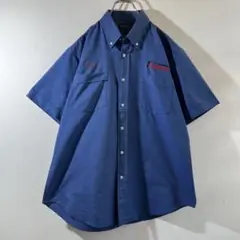 T-605 Audeec Luc 刺繍ロゴ ワークシャツ L