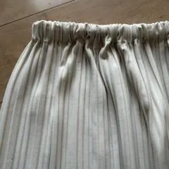 reca プリーツロングスカート M オフホワイト