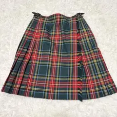 【美品】ラルフローレン　チェック　プリーツスカート　160 ウール100%