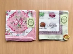 Les secrets LADURÉE（スクレ・ラデュレ）のハンカチ2枚セットのサムネイル