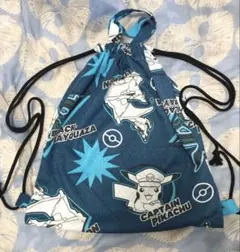 ポケットモンスター ナップサック　バック　青