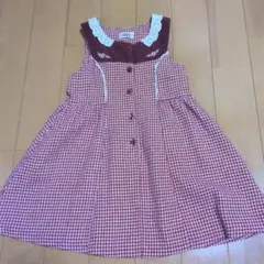 Shirley Temple チェック柄 ノースリーブワンピース 120cm - メルカリ