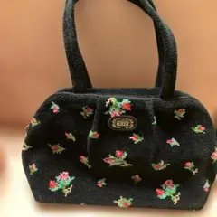 【美品】フェイラー　ハンドバッグ　ヴィンテージ　ゴールド金具　フローラル 美品】フェイラー ハンドバッグ ヴィンテージ ゴールド金具