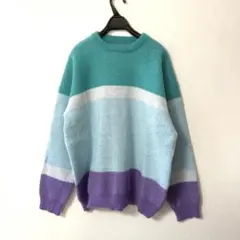 EMMA CLOTHES モヘアライクWジャガード編みニット　未使用品