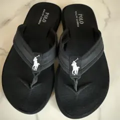 《試着のみ！新品》Polo Ralph Lauren ブラック サンダルのサムネイル
