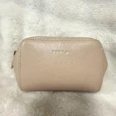 FURLA ピンク レザー ポーチ