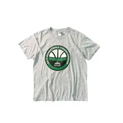 7SM5【 GILDAN】バスケ　フロントプリントTシャツ　グレー　古着used