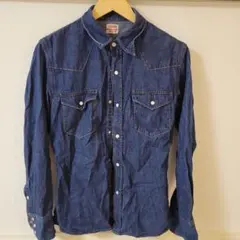 EDWIN　エドウィン　ウエスタン　デニムシャツ　メンズ　襟つき