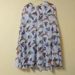 JEANASIS 花柄ロングスカート アシンメトリーのサムネイル