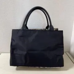 【レア品】【新品同様】 バーバリーブルーレーベル　ハンドバッグ　ブラック　黒