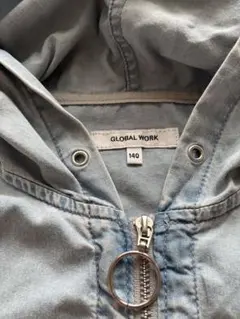 GLOBALWORK ズットパットデニムパーカー 140
