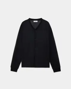 【新品未使用・完売品】marka 26SS ラミー天竺 Vネックカーディガン 黒のサムネイル