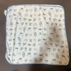 gelato pique おくるみ　青　クマ柄