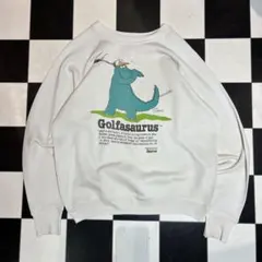 80s USA製　Fruit of the loom ゴルフザウルス　スウェット