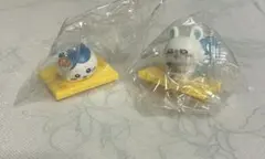 ちいかわ×松屋 コラボ オリジナルフィギュア ハチワレ モモンガ 鬼辛カレー