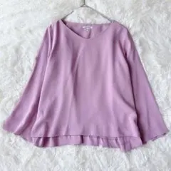 良品✨グローバルワーク ブラウス M 紫 とろみ フレアスリーブ レディースのサムネイル