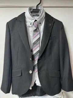 男の子　フォーマル　スーツ140 シャツ　ネクタイ付き　ヒロミチナカノ　Boys
