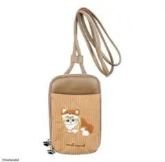 【完売商品】mofusand スマホショルダーポーチ 刺繍ボア(きつね)