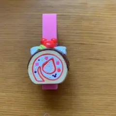 ディズニー  ミッキー スイーツ柄 ピン クリップ