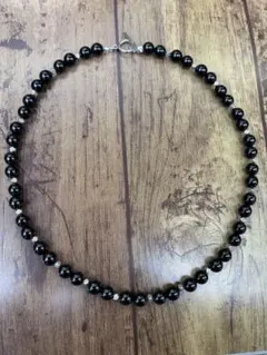 blackonyx＊necklace ブラックオニキス 天然石 ネックレス - メルカリ