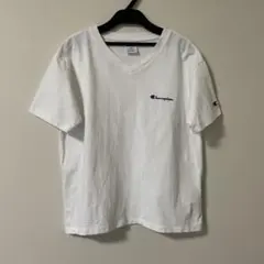 Champion 半袖Tシャツ ホワイト Vネック　美品のサムネイル